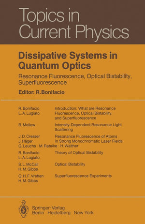 Dissipative Systems in Quantum Optics
