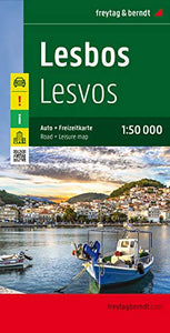 Lesbos, Special Places of Excursion Road Map 1:50 000 