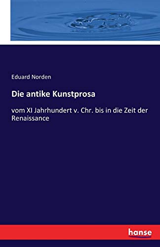 Die antike Kunstprosa
