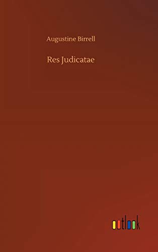 Res Judicatae
