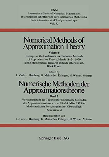Numerische Methoden der Approximationstheorie / Numerical Methods of Approximation Theory