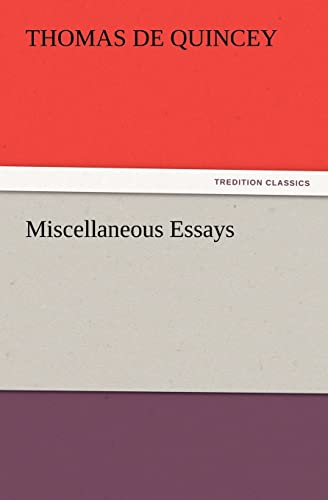 Miscellaneous Essays