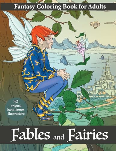 Fables and Fairies - Fantasy coloring book for adults