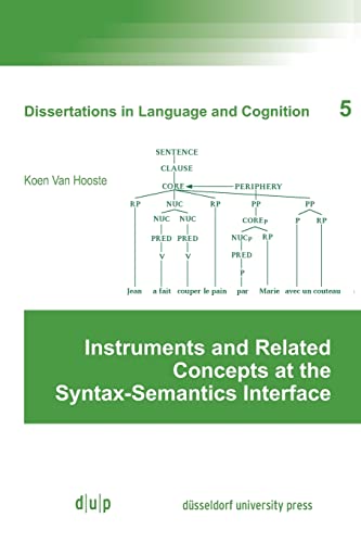 Instruments and Related Concepts at the Syntax-Semantics Interface