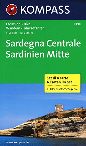 Sardegna Central / Sardinien Mitte 1 : 50 000: Wanderkarten-Set. GPS-genau