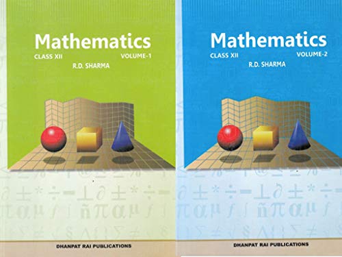 Mathematics for Class 12 by R D Sharma (Set of 2 Volume) (2018-19 Session)