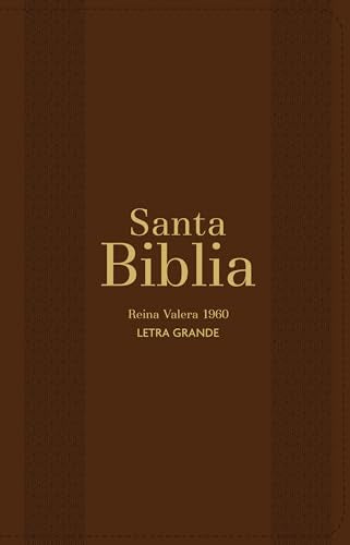 Biblia Rvr 1960 Letra Grande Tamaño Manual Marrón Con Cierre E Índice (Bible Rvr 1960 Large Print Handsize Leatherlike Brown Indexed with Zipper (Spanish Edition)