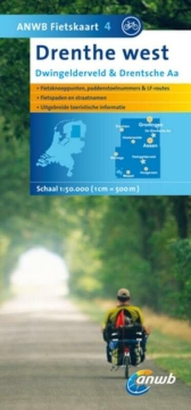 ANWB Fietskaart 4 Drenthe west: Dwingelderveld & Drentsche Aa