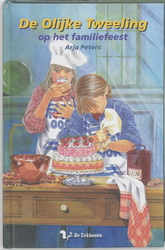 De olijke tweeling op het familiefeest