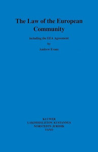 The Law of the European Community: including the EEA Agreement 