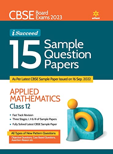 Cbse Board Exams 2023 I Succeed 15 Sample Question Papers Mathematics Class 12th
