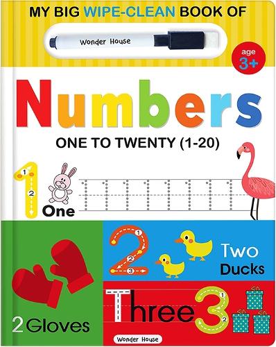 My Big Wipe And Clean Book of Numbers for Kids By Wonder House Books