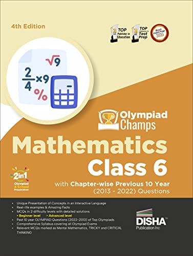 Olympiad Champs Mathematics Class 6 with Chapter-Wise Previous 10 Year