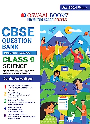 Oswaal CBSE Class 9 Science Question Bank (2024 Exam)