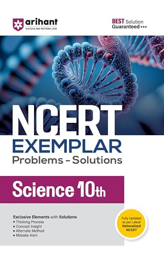 Arihant NCERT Exemplar Science 10th Problems & Solutions with Exclusive Elements Thinking Process, Concept Insight, Mistake Alert