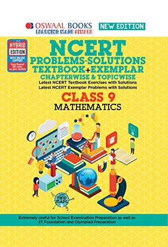 Oswaal NCERT Problems - Solutions (Textbook + Exemplar) Class 9 Mathematics Book (For 2021 Exam)