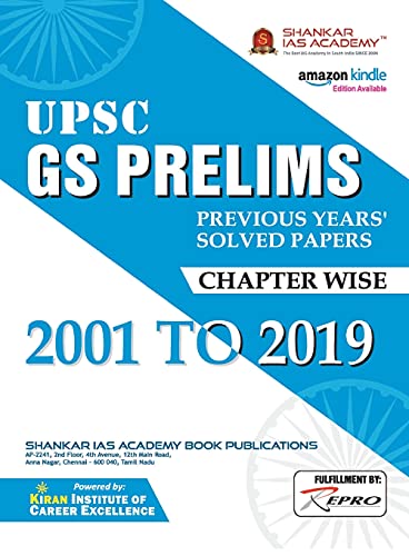 Upsc Gs Prelims Previous Years Solved Papers Chapterwise 2001 to 2019