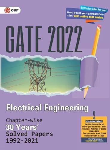 Gate 2022 Electrical Engineering 30 Years Chapterwise Solved Paper (1992-2021)