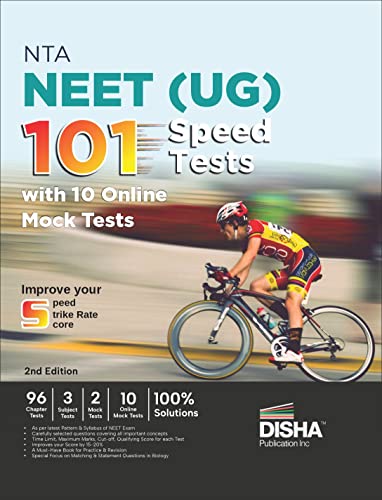 Nta Neet (Ug) 101 Speed Tests with 10 Online Mock Tests 96 Chapter Tests + 3 Subject Tests + 2 Mock Tests + 10 Online Mock Tests Physics, Chemistry, Biology, Pcb Optional Questions Question Bank 100% Solutions