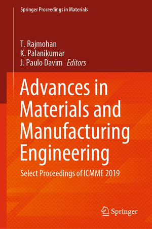 Advances in Materials and Manufacturing Engineering