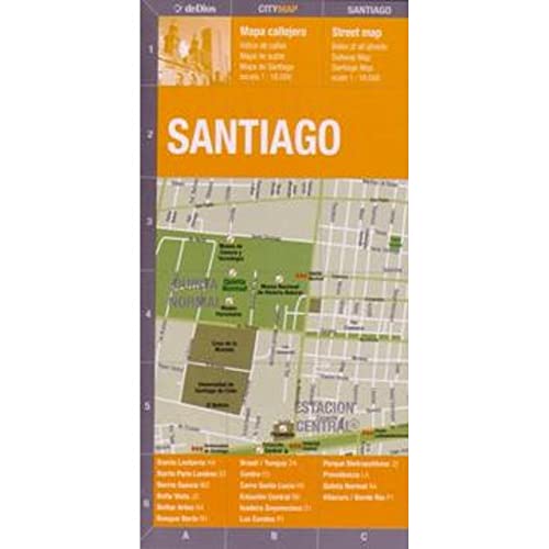 Santiago (City Map) (Spanish and English Edition) By De Dios Julian