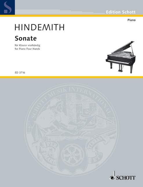Sonata: for piano four hands. piano (4 hands).