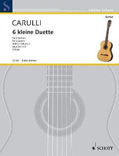 6 little Duets: Nos. 4-6. op. 34. 2 guitars. Partition d'exécution.: Vol. 2