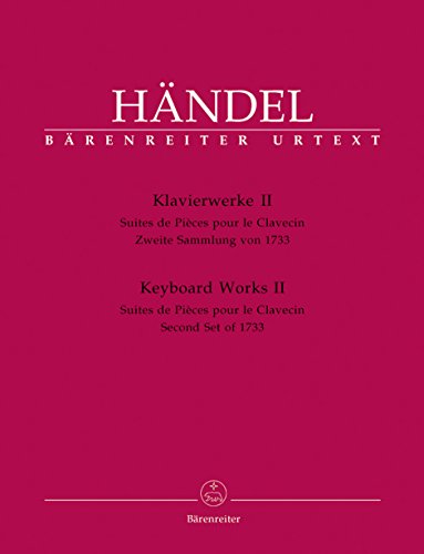 Keyboard Works Volume 2 HWV 434-442 Second Set of 1733. Suites de Pieces pour le Clavecin