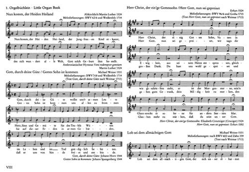 Orgelwerke 1: Orgelbüchlein / Sechs Choräle von verschiedener Art (Schübler-Choräle) Choralpartiten