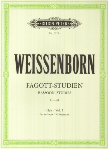 WEISSENBORN BASSOON STUDIES OP8 VOL1