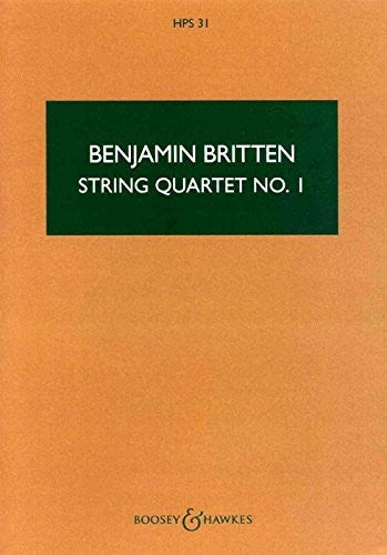 Benjamin Britten-String Quartet 1-Miniature Score