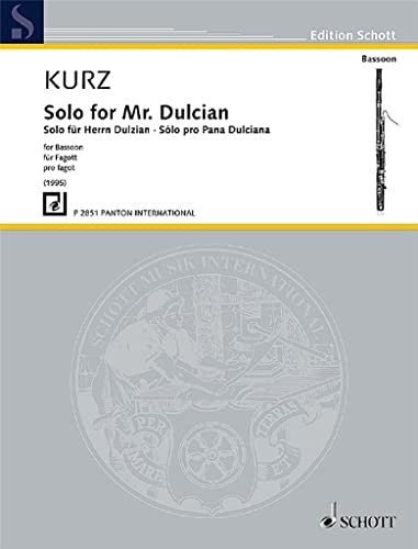Solo for Mr. Dulcian: bassoon.