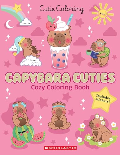 Capybara Cuties: Cozy Coloring Book
