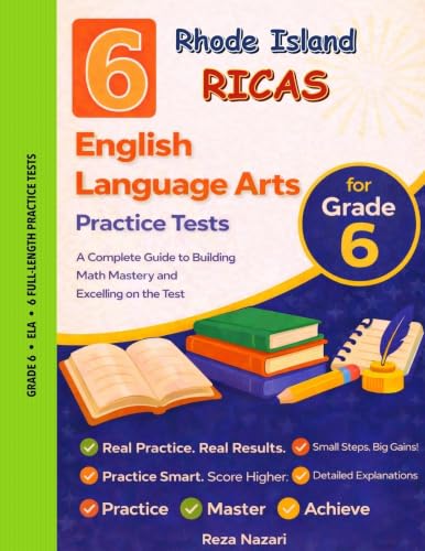 6 Realistic Rhode Island RICAS Grade 6 English Language Arts Practice ...