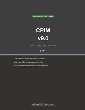 ASCM CPIM v9.0 Supply Chain Study Guide 2026