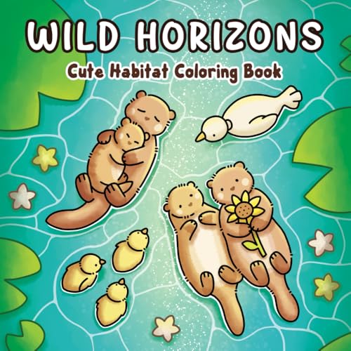 Wild Horizons: Cute Habitat Coloring Book