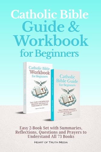 Catholic Bible Guide and Workbook for Beginners : Easy 2-Book Set with ...