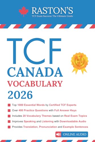 TCF Canada Vocabulary -1000 Essential Words for Success in TCF Exam ...