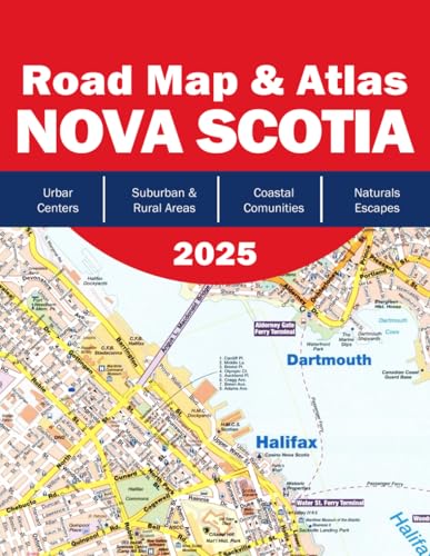 Nova Scotia Road Map - Nova Scotia Road Atlas - Road Map of Nova Scotia Canada