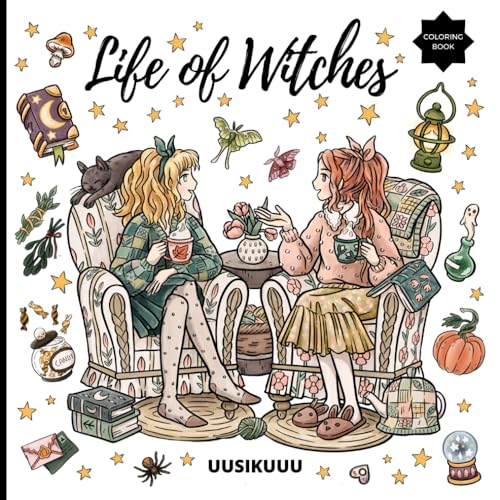 Life of Witches: Witches Coloring Book Collection - 3 Books in 1 ...