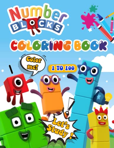 Number 1 to 100 Blocks Coloring Book : Fun Activities for Kids to Learn ...