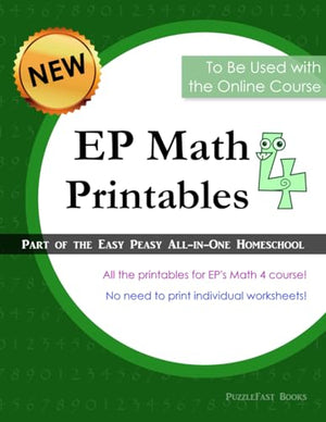 EP Math 4 Printables: Part of the Easy Peasy All-in-One Homeschool