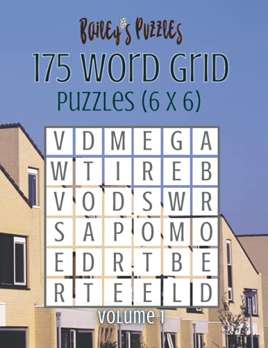 175 Word Grid Puzzles (6x6, volume 1): How many words can you make from ...