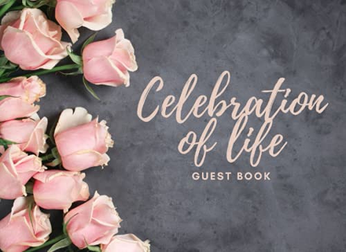 Funeral Guest Book : Celebration of Life Guest Book Memorial Service Guest Book