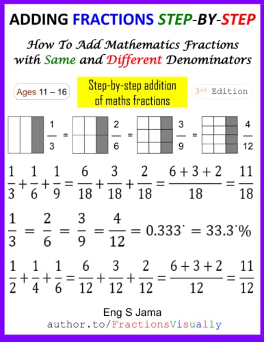 ADDING FRACTIONS STEP-BY-STEP: How To Add Mathematics Fractions with ...