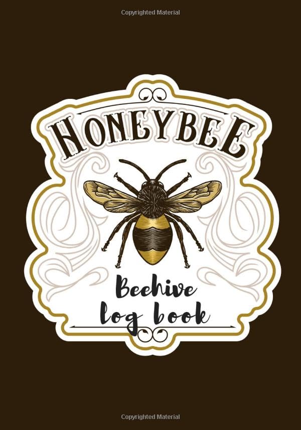 Honey Bee: Beehive Log book | Journal with Checklist | Keep track & Record Information on Inspections of your Hives | Large Print 104 Pages | Gift for Beekeeper.