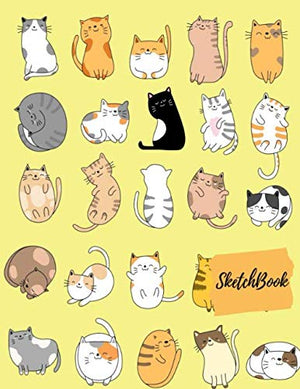Sketch book: Cute cat: Sketch Pad for Drawing, Doodling, Writing and Painting (8,5 in X 11 in)-100 pages (Volume)