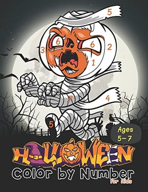 HALLOWEEN Color by number for kids Ages 5-7
