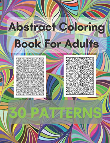 Abstract Coloring Book For Adults 30 Patterns