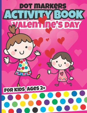 Valentines day dot markers activity book for kids